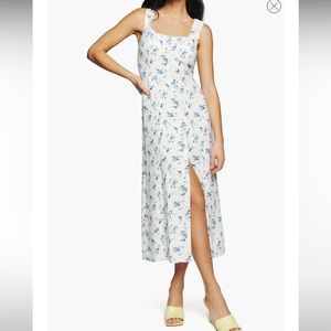 Reformation Blue Floral Dress